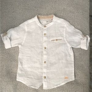Toddler Boys 12-18 month Zara Linen Shirt